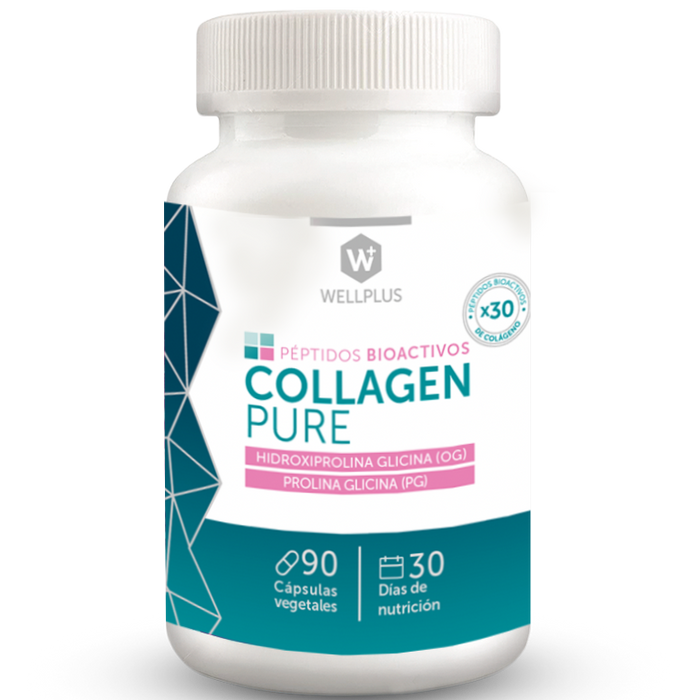 Collagen Pure Péptidos Bioactivos de WellPlus 90 cápsulas