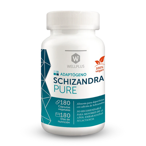 Adaptógeno Schizandra Pure Vegano de WellPlus 180 cápsulas
