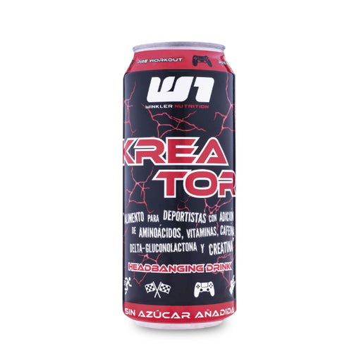 Bebida Energética Sin Azúcar KreaTor Roja de Winkler Nutrition 473 ml