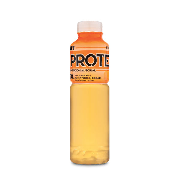 Agua Whey Protein Isolada Sabor Naranja Prote Mantención Muscular 500 ml