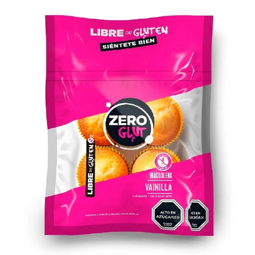 Magdalenas Sin Gluten de Vainilla y Chocochip Zero Glut 4 uni