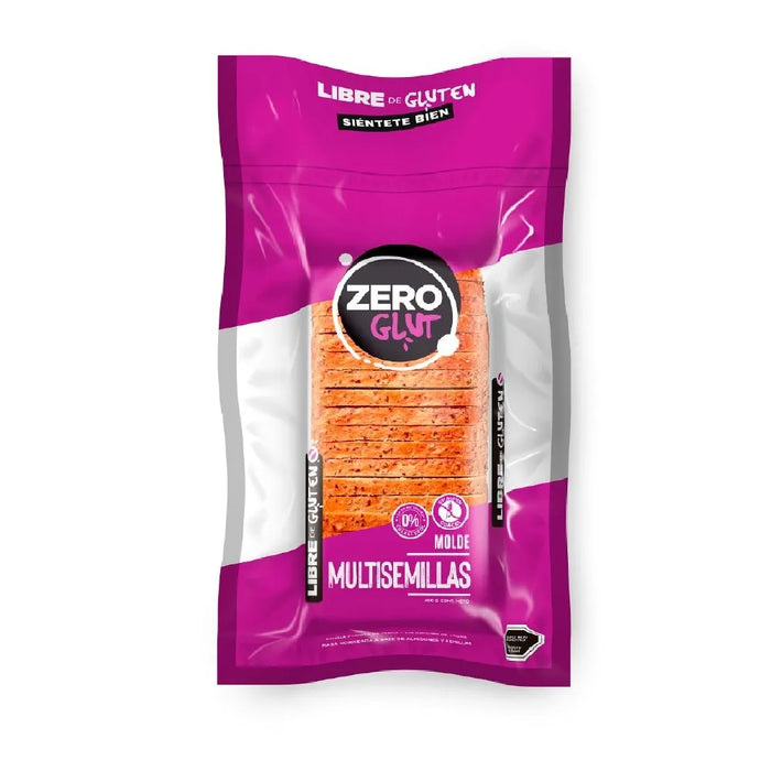 Pan Molde Familiar Multisemilla Sin Gluten Zero Glut 450 gr