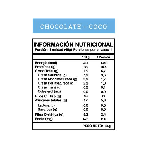 Barritas de Proteina Veganas Wild Protein Chocolate Coco 16 un