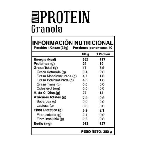 Granola con Proteína Wild Protein