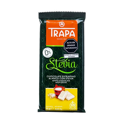 Chocolate Blanco Sin Azúcar Trapa 75 gr