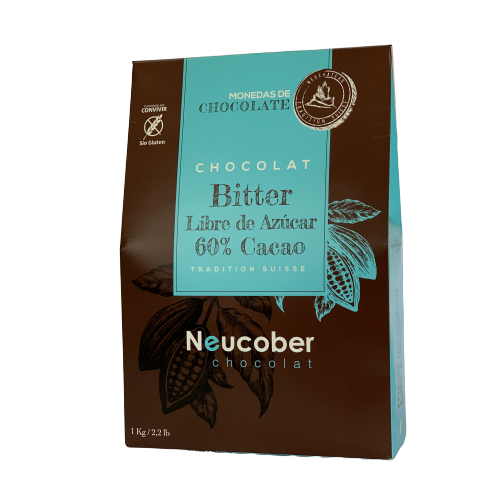 Monedas de Chocolate Bitter 60% Cacao Neucober / 100 grs. – Olivo & Nuez