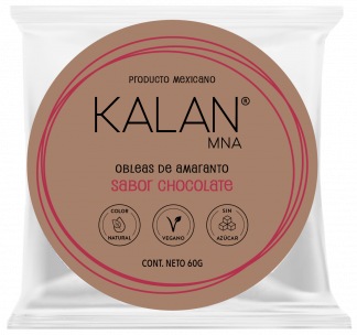 Obleas de Amaranto Sabor Chocolate Kalan