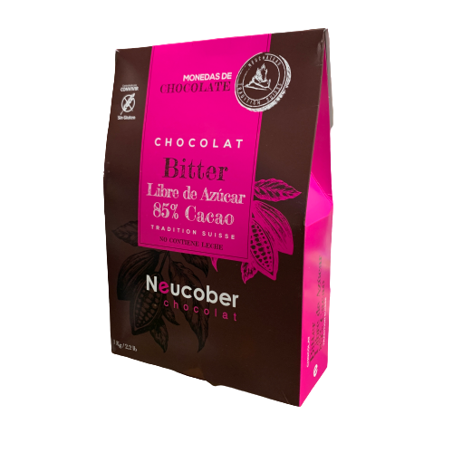 Monedas de Chocolate Bitter 72% Cacao Neucober / 100 grs. – Olivo & Nuez
