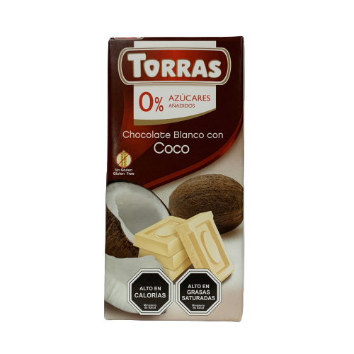Chocolate Blanco Con Fresa Sin Azucar Torras 75 Gr