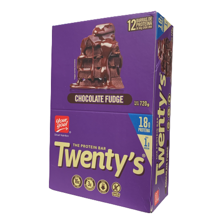 Barras de Proteína sabor Chocolate Fudge 12 Unid. No