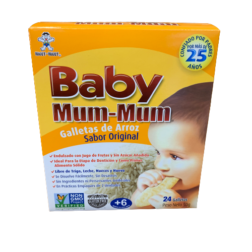 Baby Mum Mum Galletas de Arroz Original