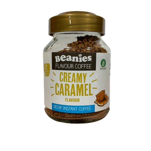 Café Instantáneo Descafeinado sabor Crema Caramelo Beanies 55gr