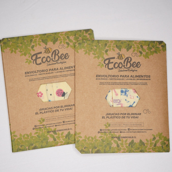 Envoltorio para Alimentos EcoBee Pack 3 un