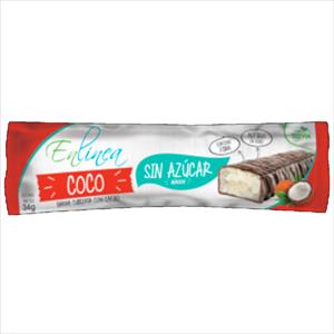 Barra Cubierta con Cacao y Coco En Línea individual