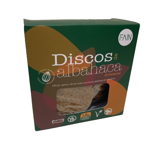 Discos Artesanales de Albahaca Keto Fain 180 gr