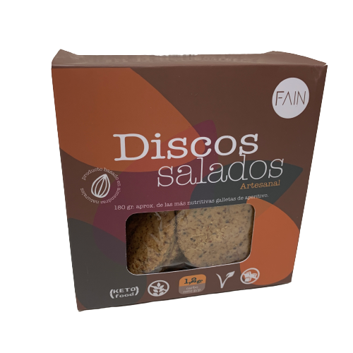 Discos Artesanales Salados Keto Fain 180 gr