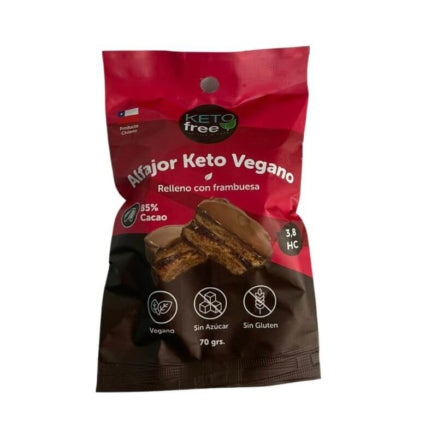 Alfajor Keto y Vegano de Frambuesa de Keto Free
