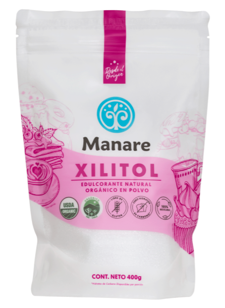 Xilitol Orgánico en Polvo Manare 400 gr