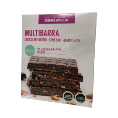 Chocolate Multibarra con Cerezas y Almendras 150gr