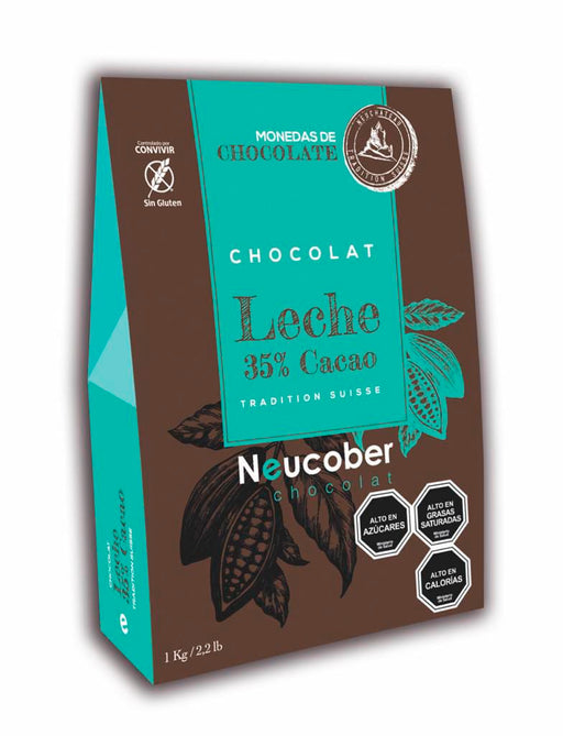 Monedas de Chocolate de Leche 35% de Cacao 1 kg