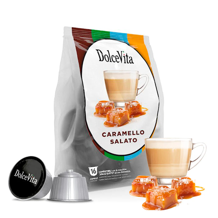 Café DolceVita en Cápsulas Caramel Salato 16 cap