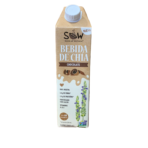Bebida Vegetal de Chía sabor Chocolate Sow de 1 Lt.