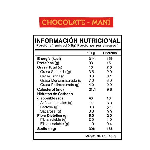 Barritas de Proteína Wild Protein Chocolate Maní 16 un