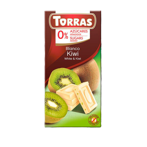 Chocolate Blanco con Kiwi Torras 75gr