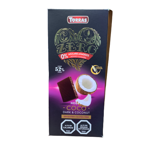 Chocolate Torras de 52% Cacao sabor Coco Torras 125gr