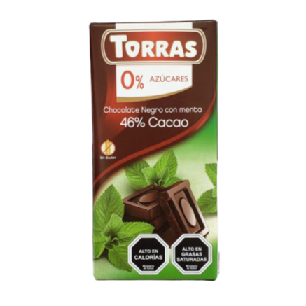 Chocolate 46% Cacao con Menta Torras