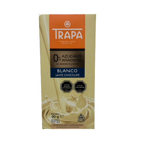 Chocolate Blanco Sin Gluten de Trapa 90gr
