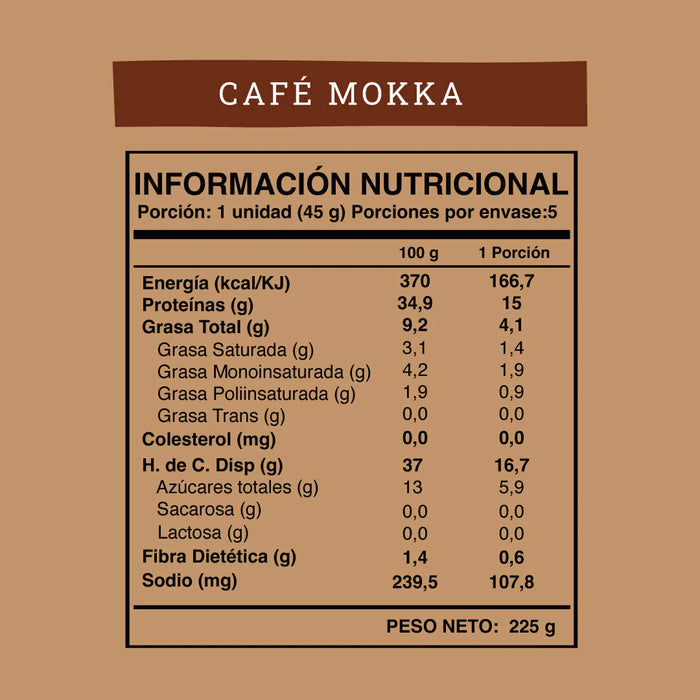 Barrita de Proteina Vegana Wild Protein Café Mokka 5 un