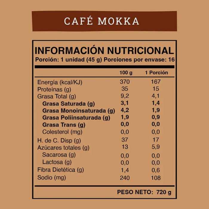 Barrita de Proteina Vegana Wild Protein Café Mokka 16 un